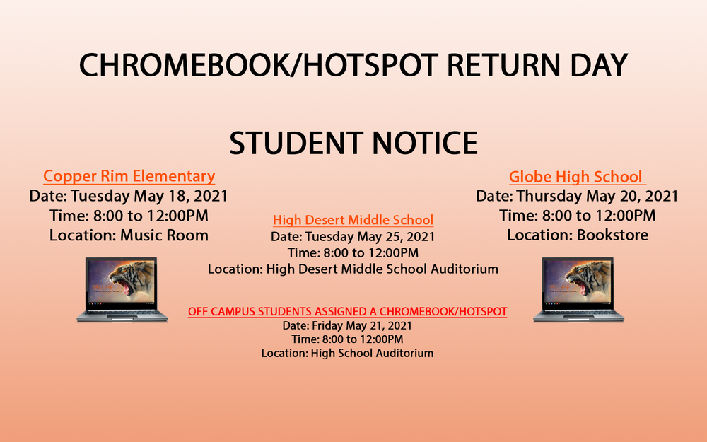 Chromebook Return Days