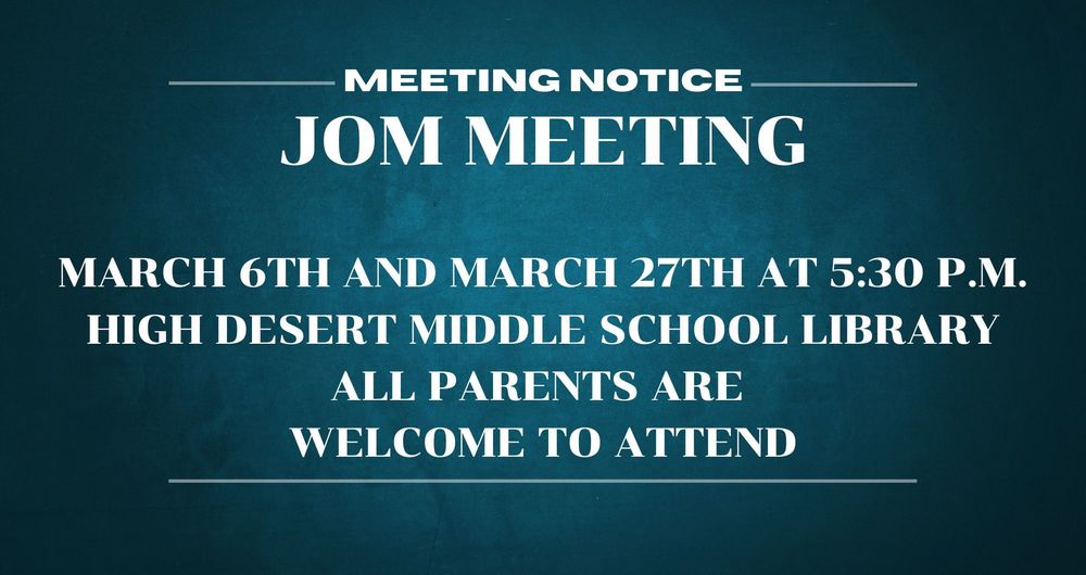 JOM Meeting