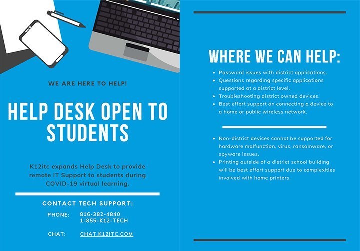 K12itc Support for Parent and Students