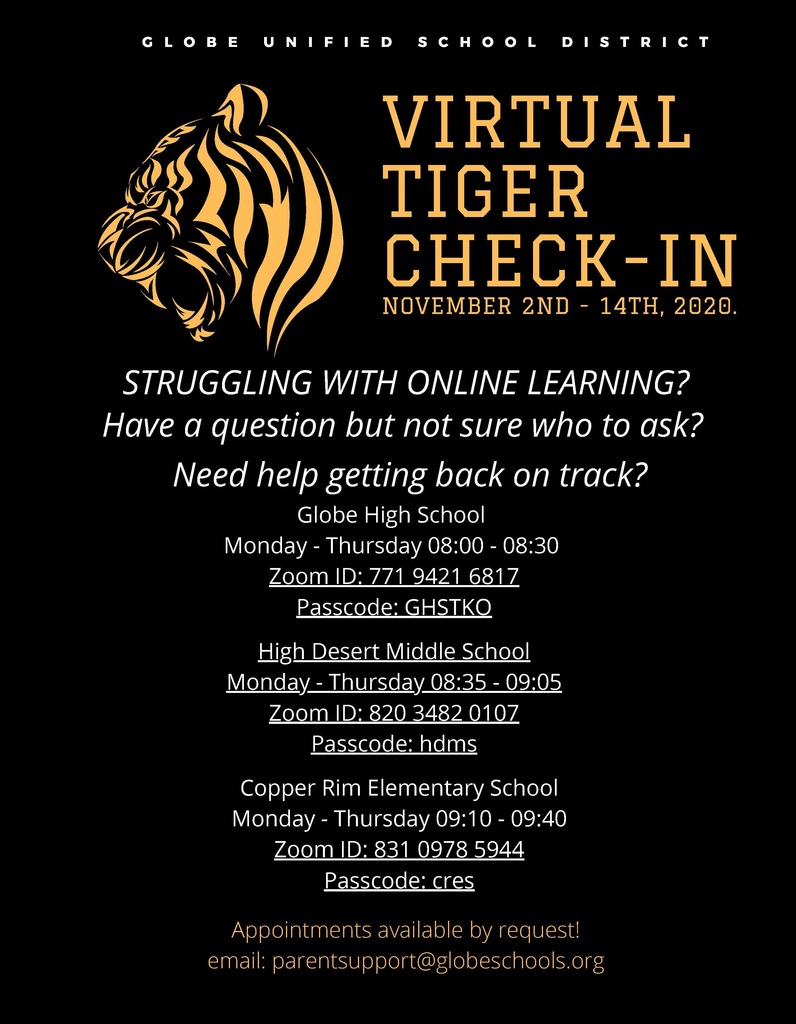 Virtual Tiger Check-In